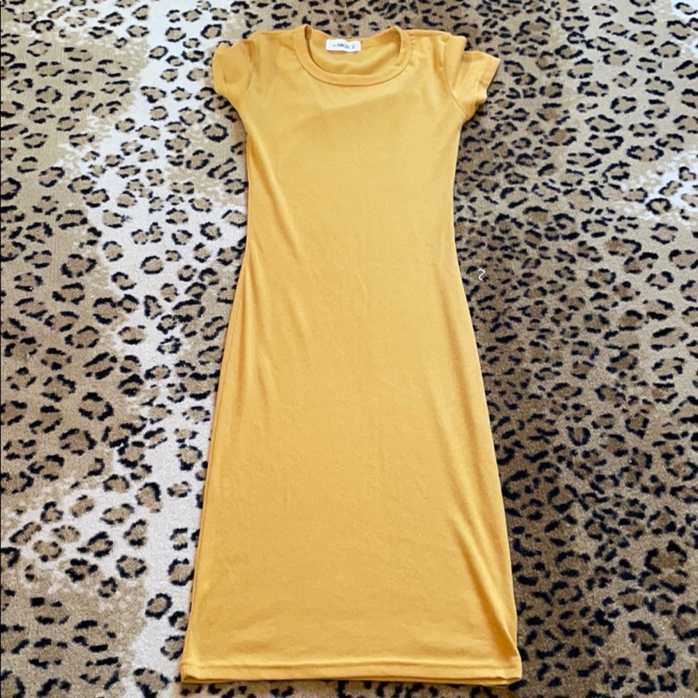body con rubbed mini dress